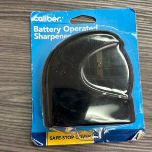 Caliber Battery Operated Pencil Sharpener requires two AA batteries not included